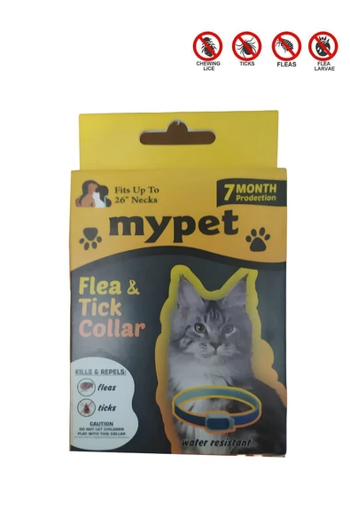 Mypet Kedi Bit Pire Tasması Koruma Suya Karşı Dayanıklı Stick Hediyeli 1 Adet - 2