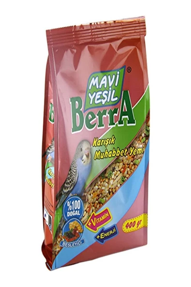 Mavi Yeşil Berra Karışık Muhabbet Kuşu Yemi 400 gr