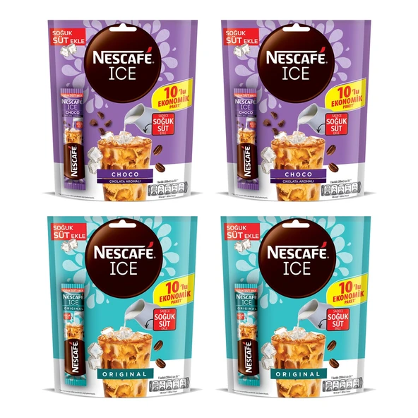 Nescafe Ice Original ve Choco 10 lu / 4 lü Karma Paket