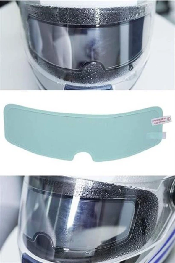 BUFFER® Buğu Önleyici Motosiklet Kaskı Vizörü Su Geçirmez Dayanıklı Çizik Koruma Lens Filmi - 8