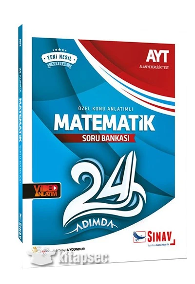 AYT Matematik 24 Adımda Özel Konu Anlatımlı Soru Bankası Sınav De