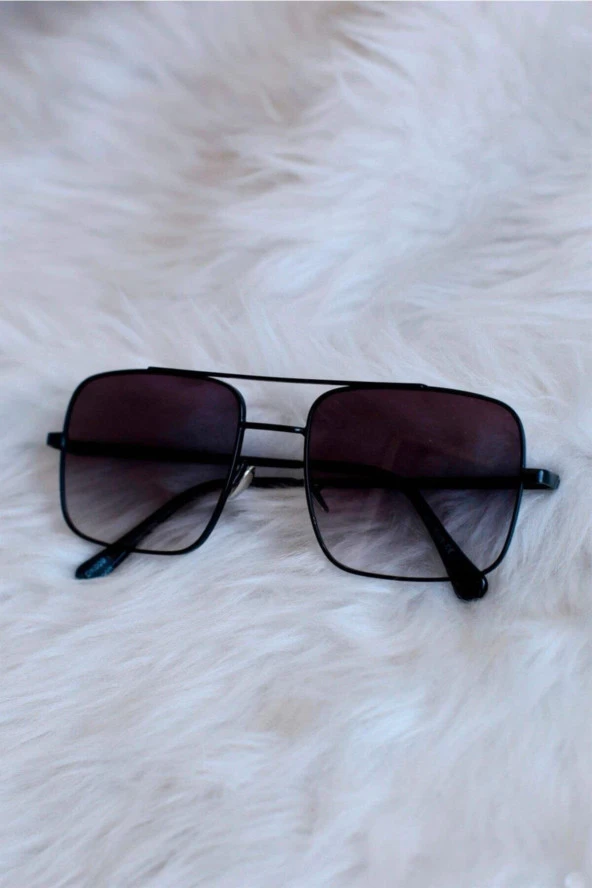 MARMORİS Unisex Siyah Pilot Model Güneş Gözlüğü MAR-0074-2
