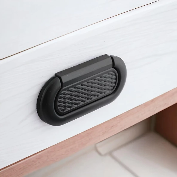 Midas Kulp Mobilya Mutfak Dolabı Çekmece Dolap Kulpları Kapak Kulpu Kulbu Siyah 64 mm Metal - 8