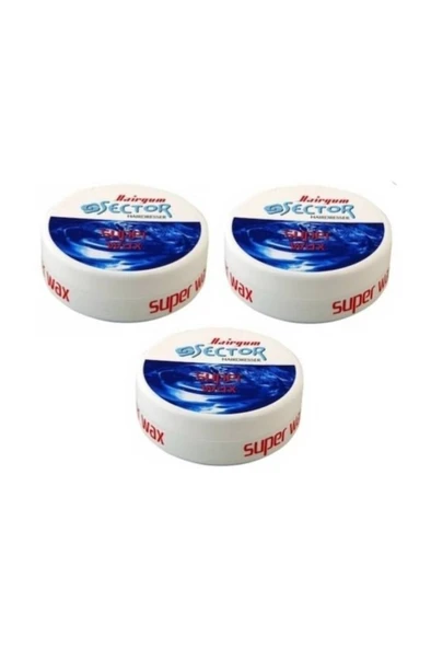 Sector Ultra Strong Super Wax 150 ml 3'lü Set - Resim 2