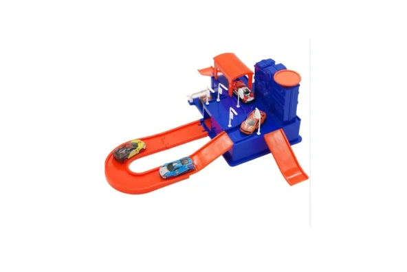 Toysan 33 Speed Racer Garaj 5 Metal Araba Oyuncak - 2