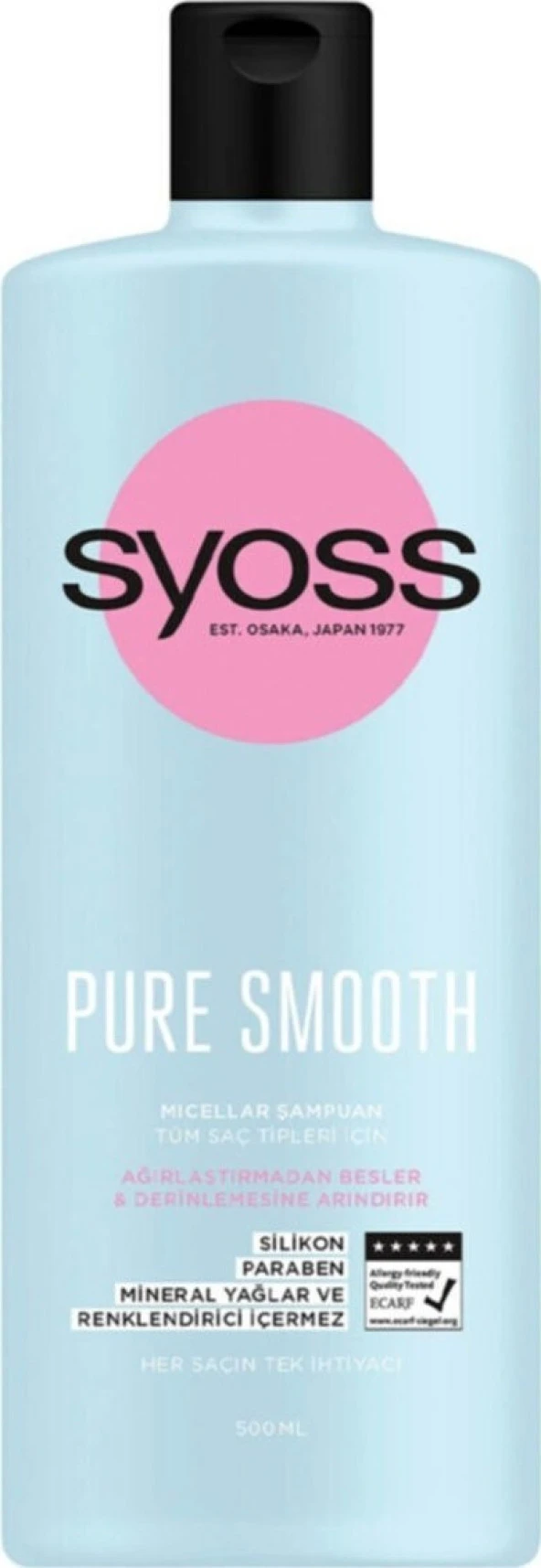 Syoss Pure Smooth Micellar Şampuan 500 ml ürün görseli