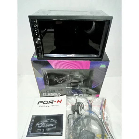 FOR-X 7'' Ekran Android 10 Car Play (2 Gb Ram 16 GbHafıza) Double Oto Teyp X-965 A - 1