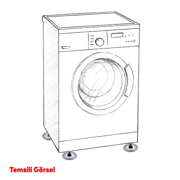 Beyaz Eşya Raf Mobilya Bingo Rotil Ayakları M8 Civatalı 8 Mm Metal Profil Ayağı 1.5 Cm (4 ADET) - Resim 7