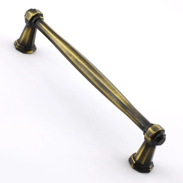 Sütun Eskitme Antik Sarı 128 mm Metal Mobilya Mutfak Çekmece Dolap Dolabı Kulpu Kulbu Kulpları - 3