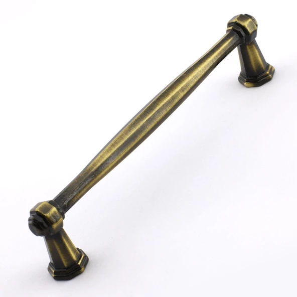 Sütun Eskitme Antik Sarı 128 mm Metal Mobilya Mutfak Çekmece Dolap Dolabı Kulpu Kulbu Kulpları - 2