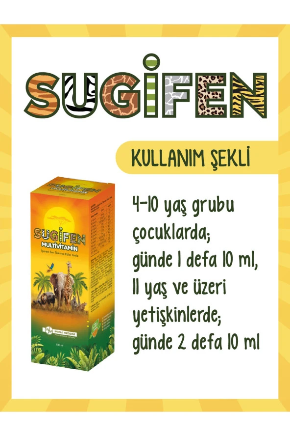 Sugifen Multivitamin Şurup 100 ml - Resim 2
