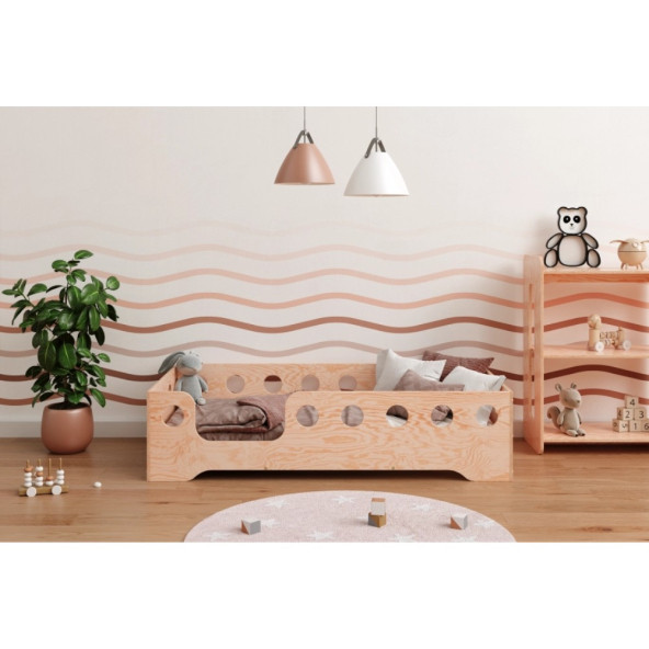 Montessori Yatak Ahşap Beşik Karyola Çocuk ve Bebek Yatak - 2