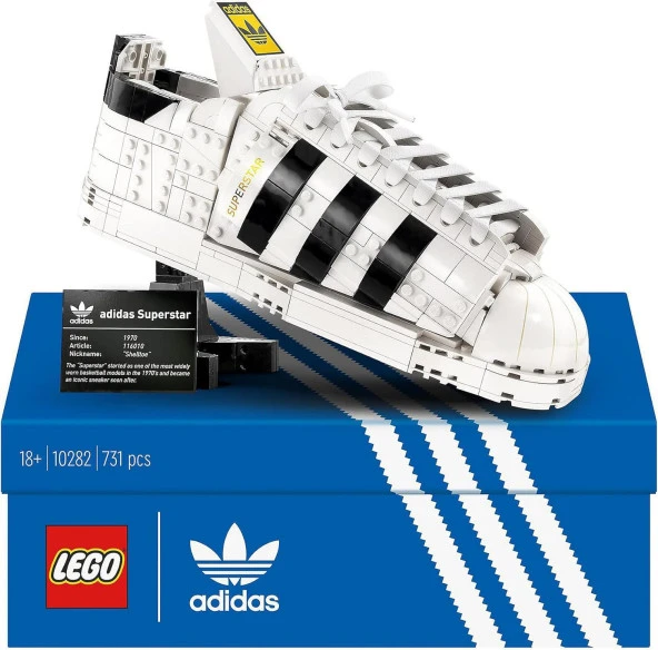 LEGO Adidas Originals Superstar 10282 - Spor Ayakkabı Model Seti (731 Parça)