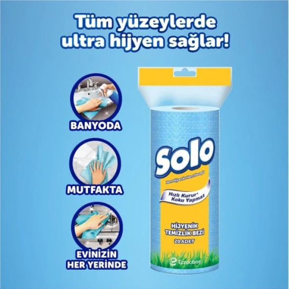 Solo Hijyenik Temizlik Bezi 3'lü - 5