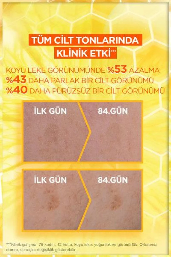 Garnier C Vitamini Parlak Günlük Güneş Koruyucu Fluid Yüz Kremi Görünmez Doku 50 Spf 40 ml - 7