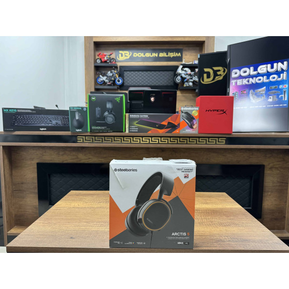 SteelSeries Arctis 5 2019 Edition RGB 7.1 Kablolu Mikrofonlu Kulak Üstü Oyuncu Kulaklığı (İKİNCİ EL)