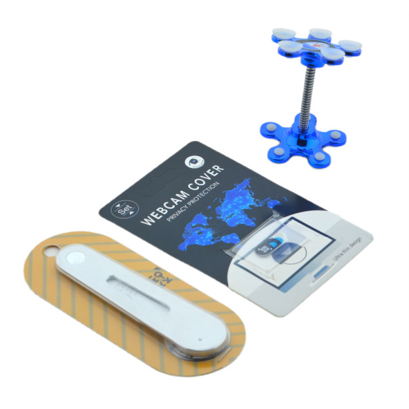 Kriko Aliminyum Mıknatıslı Ekran Telefon Tutucu Standı,Kamera Kapatıcı,Vantuz Telefon Tutucu - 2