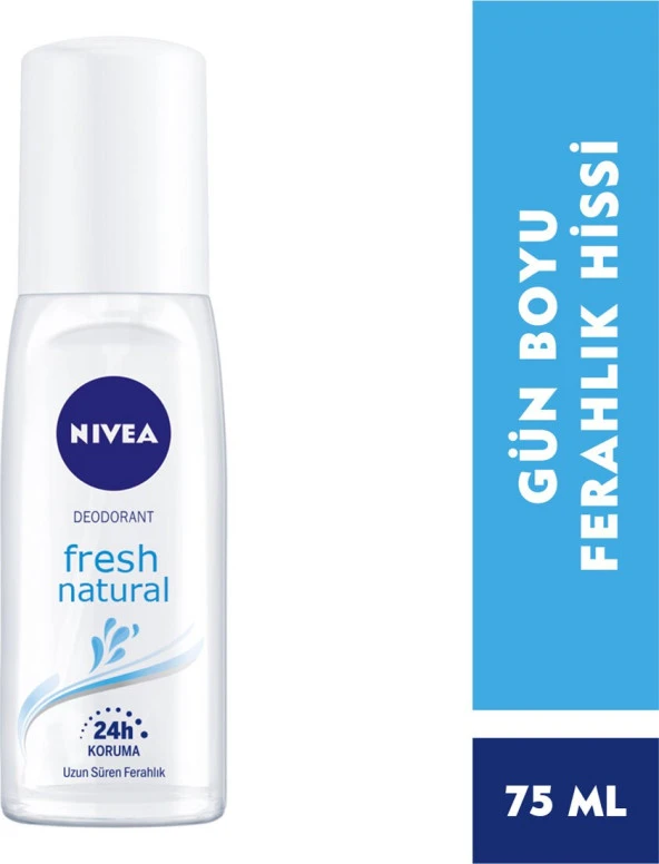 Nivea Pump Deodorant Aile Paketi,Pump Sprey Fresh Kadın Deodorant 75 ml,Men Pump Sprey Fresh Erkek D - 2