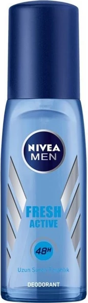 Nivea Men Erkek Pump Sprey Deodorant Fresh Active  Ter ve Ter Kokusuna Karşı 48 Saat Deodorant Korum - 2