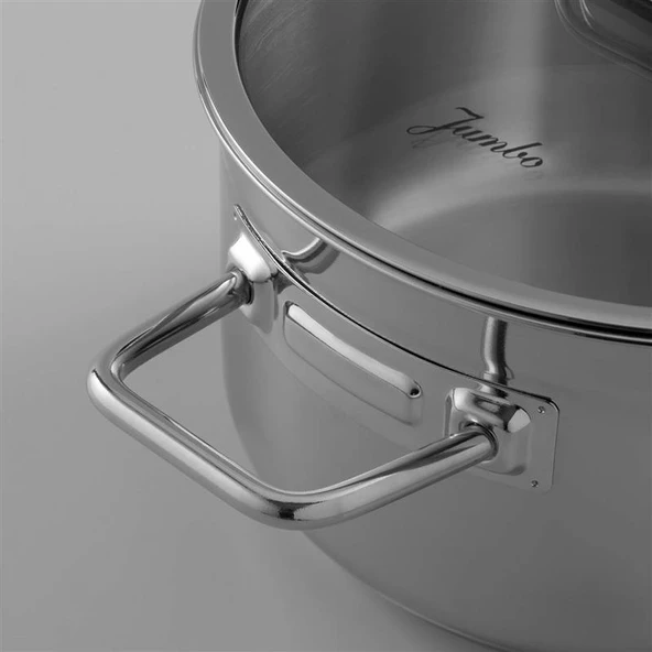 Jumbo Modena 8 Parça Çelik Tencere Seti - Resim 8