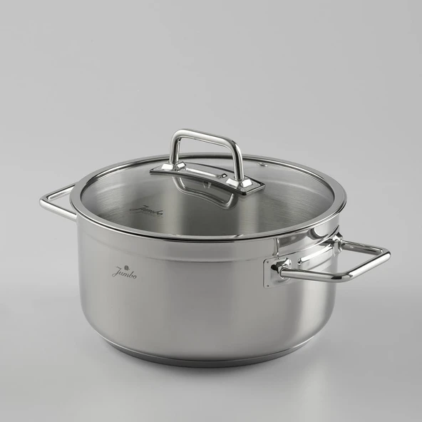 Jumbo Modena 8 Parça Çelik Tencere Seti - Resim 3