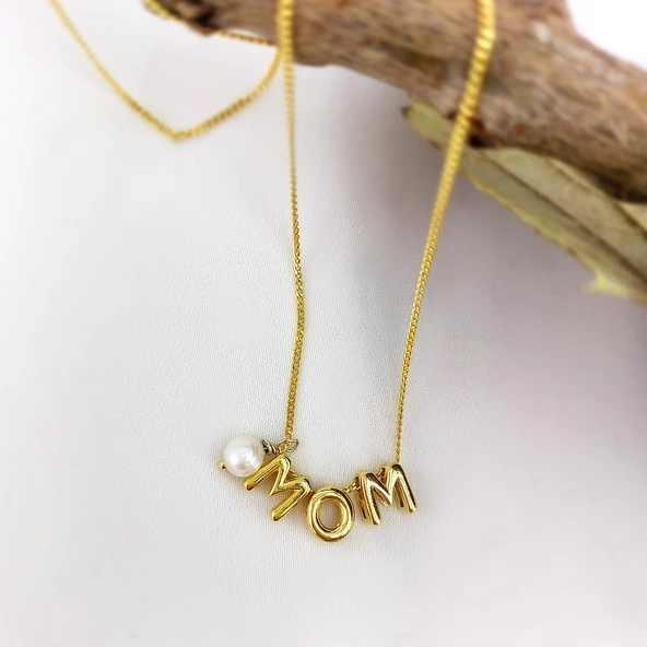 Vaoov 925 Ayar Gümüş İncili İsim Kolye - Resim 8