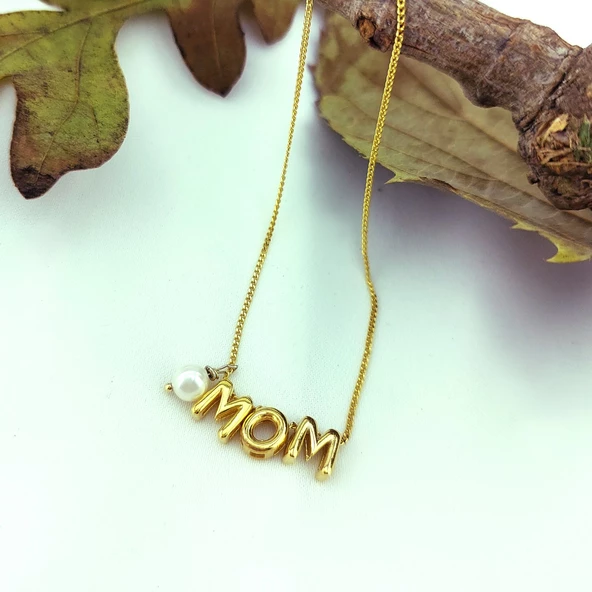 Vaoov 925 Ayar Gümüş İncili İsim Kolye - Resim 6