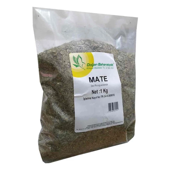 Doğan Baharatçılık Mate Çayı 1 Kg Doğal Saf Kiloluk Paket