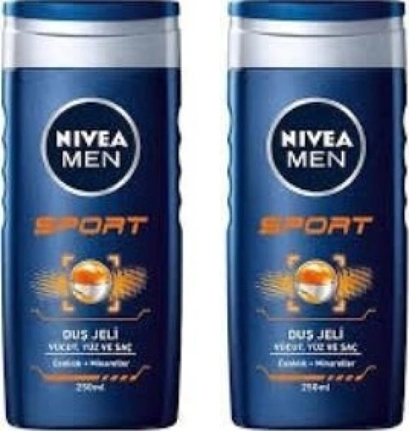 Nivea Men Sport 2'li Saç ve Vücut Şampuanı 250 ml