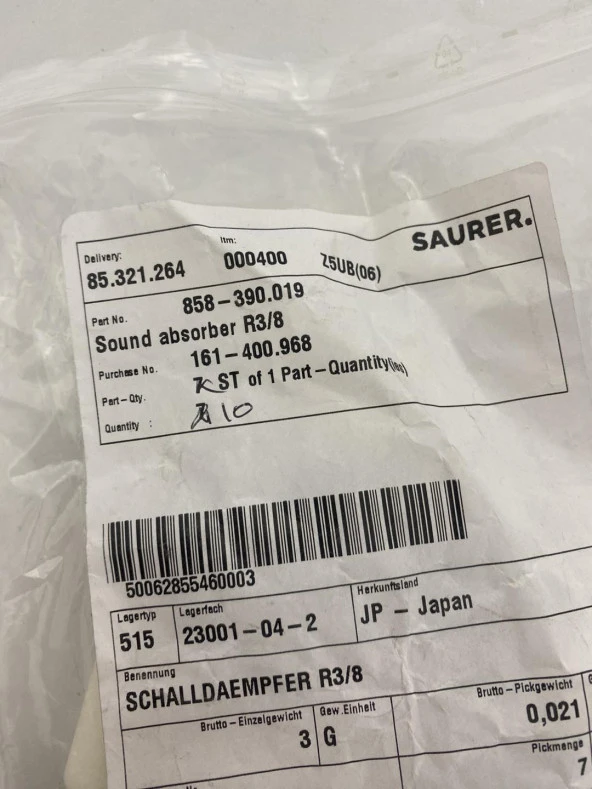 Smc AN30-03 Ses Emici Susturucu 10 Adet - 4