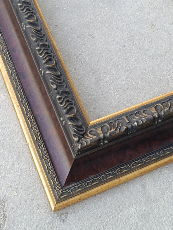 Sarı Yaldız İşlemeli Çerçeve 51x61cm 002 - 2