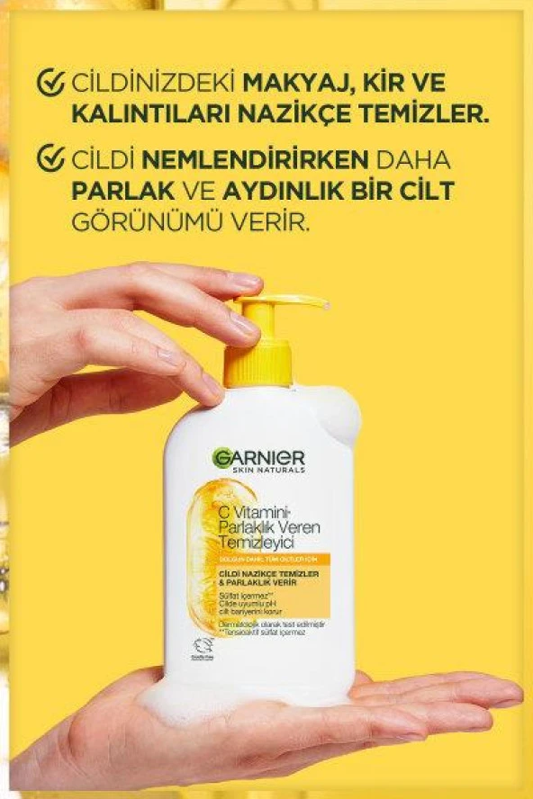 Garnier C Vitamini Parlaklık Veren Temizleyici 250 ML - 6