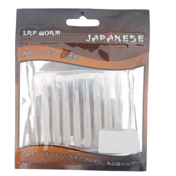 Japanese LRF Worm Silikon Solucan Yem 6cm 8'li Renk 20