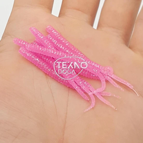 Japanese LRF Worm Silikon Solucan Yem 8'li 6cm Renk 21 - 2