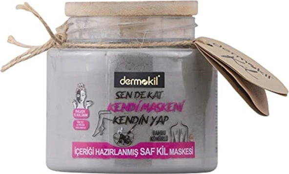 Dermokil Sen De Kat Kendi Maskeni Kendin Yap-Kömürlü Kil Maskesi (220 Ml)