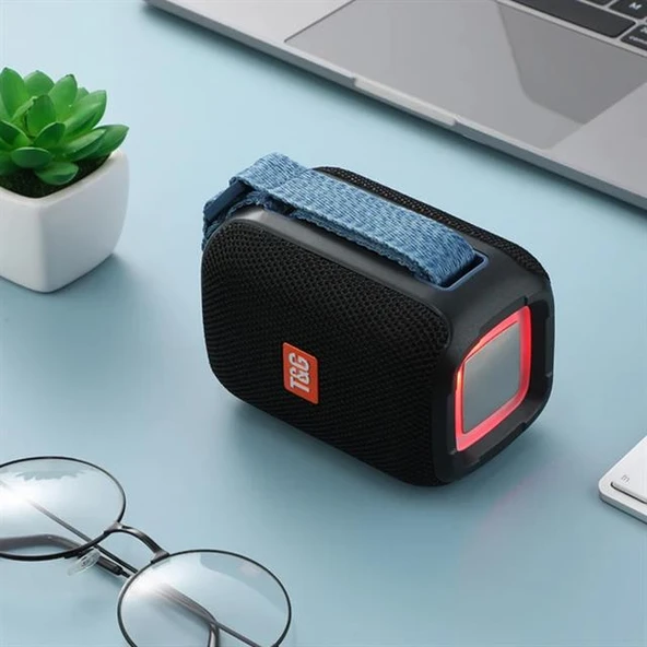 T&G TG339 Led Işıklı Taşınabilir Wireless Kablosuz Bluetooth Hoparlör Usb Sd Fm Destekli Şarjlı Ses Bombası Speaker - 6