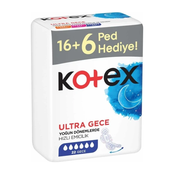 Kotex Ultra Gece Dev Eko Ped 22x4 88 Adet - 2