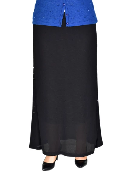 Kadın Lastikli Puntalı Dar Etek Waffle ürün görseli