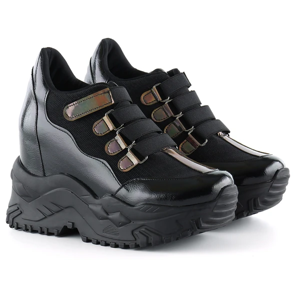 Erkan Saçmacı Alexandria Siyah Gizli Dolgu Spor Ayakkabı - 4