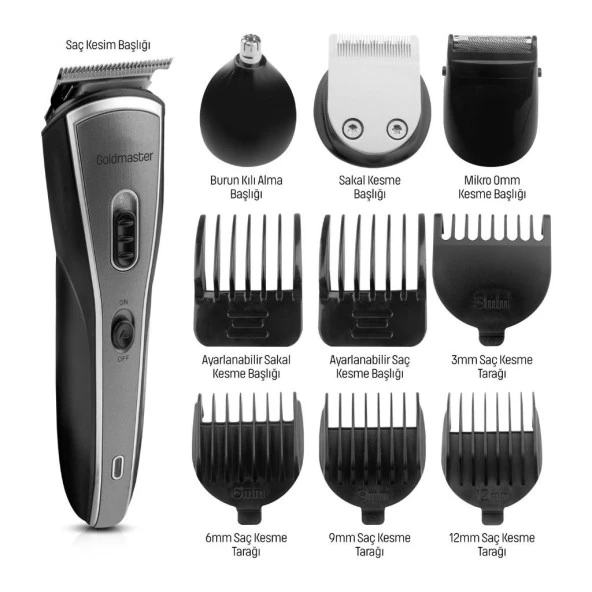 Goldmaster In-6100 Power 9 İn 1 Erkek Bakım Seti - 4