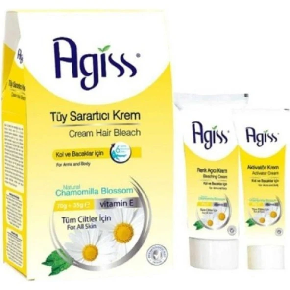 Agiss Doğal Papatya Özlü Tüy Sarartıcı Krem Set 70gr + 35gr