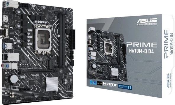 Asus PRIME H610M-D D4 H610 3200 MHz DDR4 LGA1700 mATX Anakart