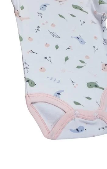 Kuş Desenli Bebek Çıtçıtlı Body - 3