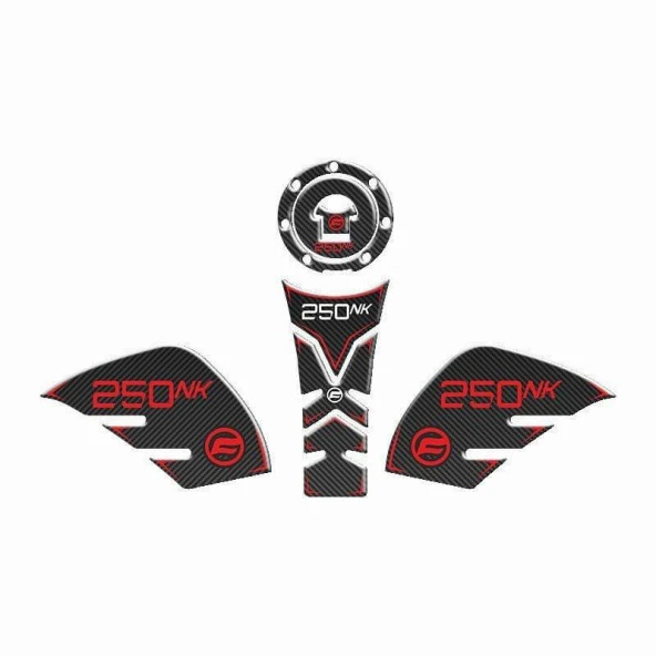 CF MOTO 250NK 201-2022 Uyumlu Tank Pad Kırmızı
