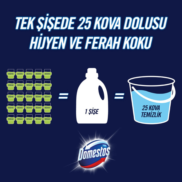 Domestos Yüzey Temizleyici Okyanus Maksimum Hijyen Tüm Yüzeyler İçin 1500 ML x 3 Adet - 6