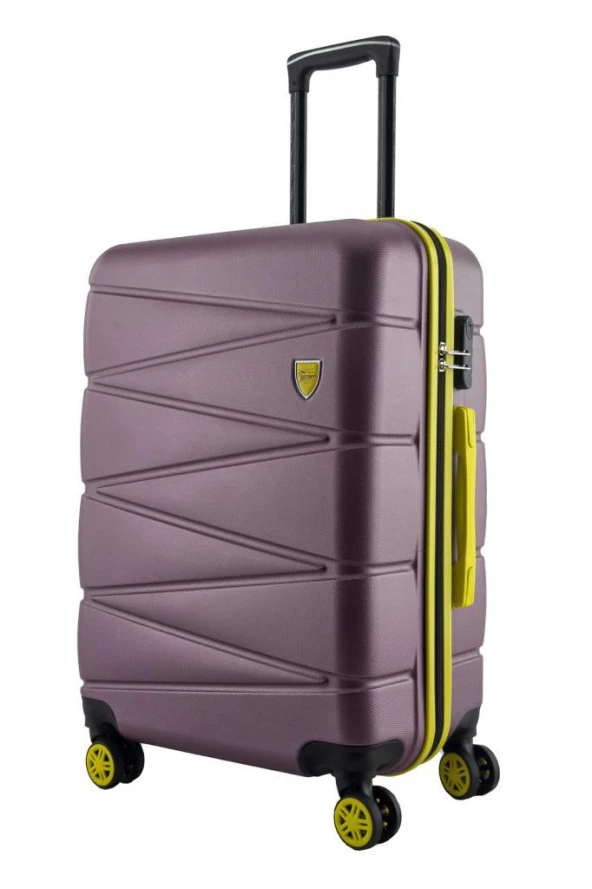 Louisiana Polo Büyük Ve Kabin Boy 2'li Valiz Seti  4x2 Teker Rose 1164 - 2