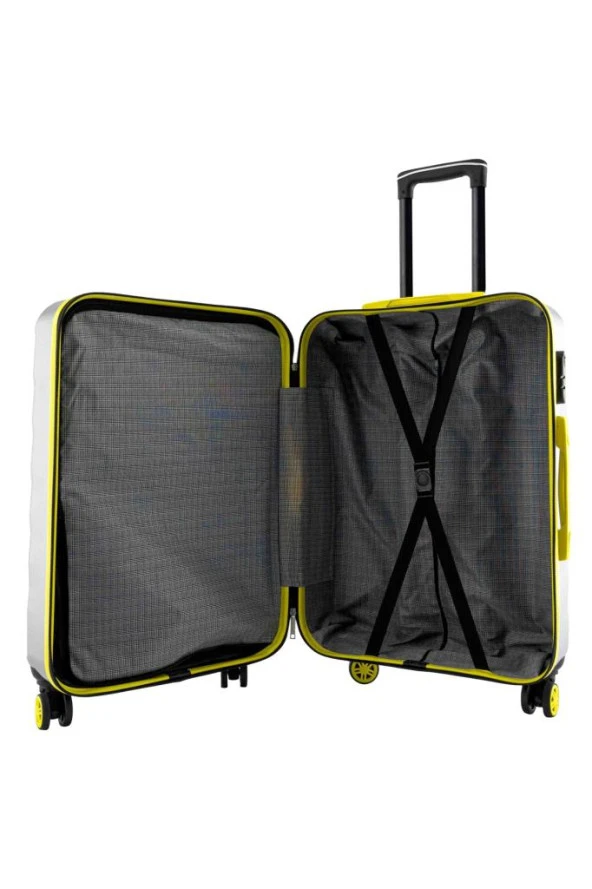 Louisiana Polo Büyük Boy Valiz 4x2 Teker Mor 1165 - 4