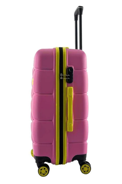 Louisiana Polo Büyük Boy Valiz 4x2 Teker Pembe 1164 - Resim 3