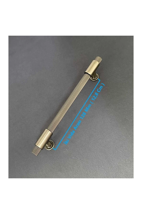 Erva Handles 158 Mat Antik Sarı Mobilya Tv Ünitesi Dolap Mutfak Çekmece Kulpu 128 Mm 2 Adet - Resim 2