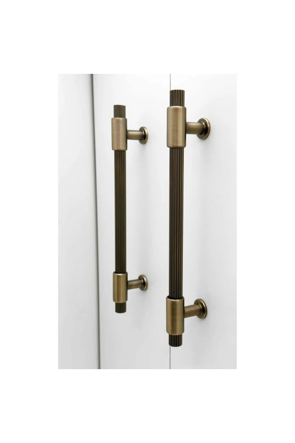 Erva Handles 158 Mat Antik Sarı Mobilya Tv Ünitesi Dolap Mutfak Çekmece Kulpu 128 Mm 2 Adet - Resim 4